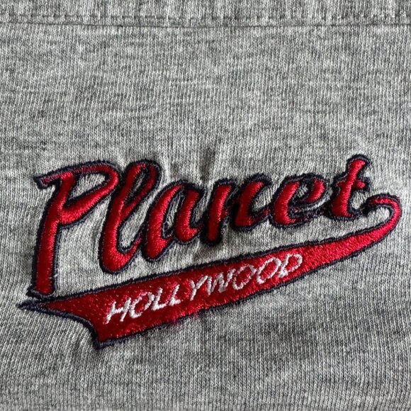Vintage 90s Planet Hollywood New Orleans T-Shirt XL – Made in USA – V-Neck Ringe - Picture 3 of 11